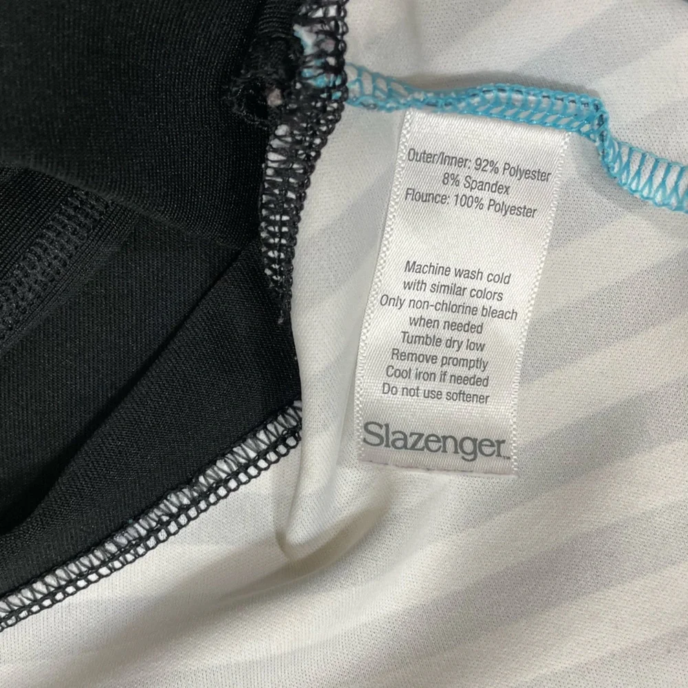 Slazenger “City Lights” Knit Printed Ruffle Golf Tennis Skort (A)